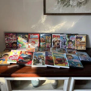 Lot Of 24 Kids DVD - Dora, Elmore, Flintstones, Meet The Robinsons— See Pics - Picture 1 of 22