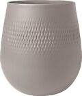 Villeroy & Boch Manufacture Collier taupe Vase Carr gro 20,5x20,5x22,5cm
