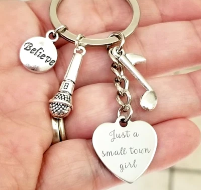 Just a Small Town Girl 钥匙扣 音乐爱好者 钥匙环 史蒂夫·佩里 Journey 粉丝 — 第 1/4 张图片