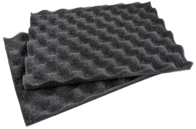 2x Noppenschaum 20x15cm grau/anthrazit 13mm Lage PU Polster Matte Protection Mat