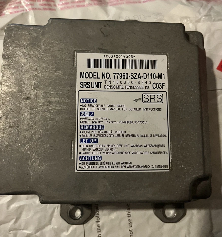 Módulo de control de bolsa para Honda Pilot 2012 12 77960-SZA-D110-M1 77960SZAD110M1 Foto 1 de 1