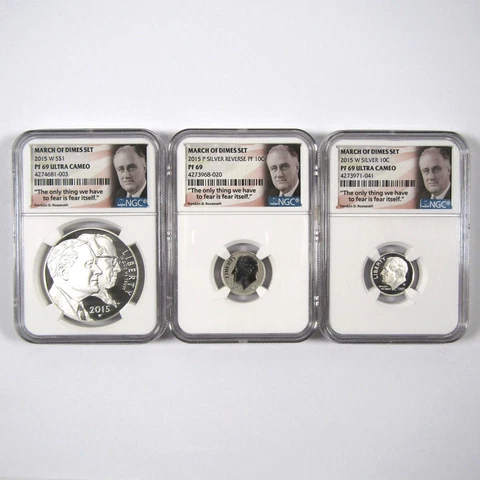 March of Dimes 75th Anniversary Set PF 69 UCAM NGC SKU:CPC3634 Cover