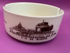 VTG Ashtray Ricard Ginori Restaurant Ware Rome Souvenir Cigarette Collectible - Picture 1 of 6