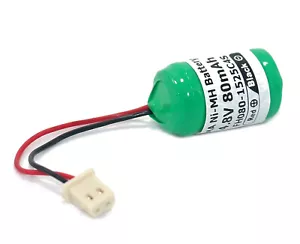 Batería Botón 4.8V 80MAH Ni-MH para CNC PLC COMS Respaldo Energía Sistemas de Seguridad - Imagen 1 de 10