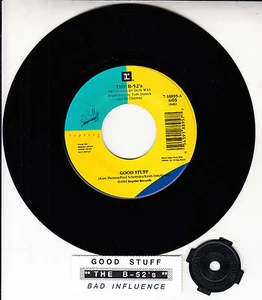 B-52's Good Stuff & Bad Influence 7 45 rpm vinyl record + juke box strip B52's - Picture 1 of 1