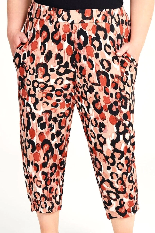 TS TAKING SHAPE PETITE plus sz M / 20 Bamboo Animal Crop Pants comfy NWT rrp$120 - Image 1 of 4