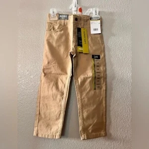 Boys Lee Extreme Motion Straight Fit Tapered Leg Chino Flat Front Size L 4 - Picture 1 of 4