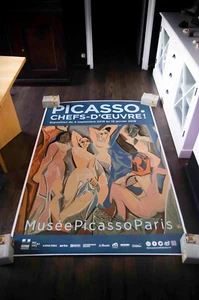 EXHIBITION PABLO PICASSO 🏛️ A 2018 French Shelter Art Vintage Original Poster - Picture 1 of 7