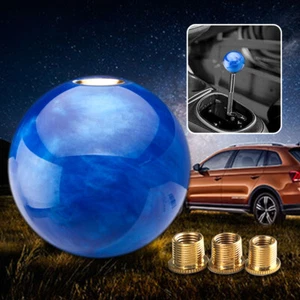 54mm Universal Blue Marble Ball Shift Knob For Shoort Throw Gear Shifter JDM - Bild 1 von 6