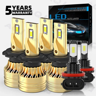 For Mercedes-Benz CLS550 2007-2009-2011 - 6x LED Headlight+Fog Light Bulbs Foto 1 de 4