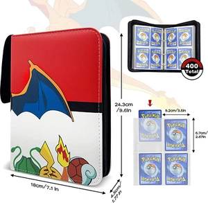 Trading Card Ring Binder Folder Album Holds 400/900 Collect Portfolio UK - Picture 1 of 47