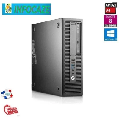 HP ELITEDESK 705 G2 SFF /AMD A4 PRO-8350B R5/8GB DDR3/SSD120GB /WINDOWS 10 PRO - Image 1 of 4
