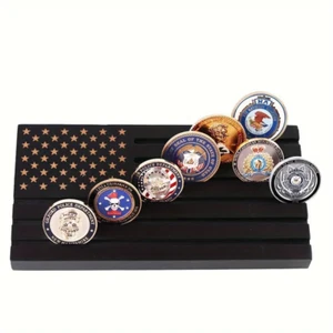 Expositor de monedas de desafío y 5 monedas - Excelente regalo - Imagen 1 de 5