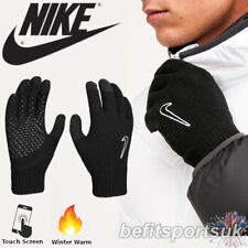 NIKE MENS KIDS GLOVES THERMAL WINTER KNIT GRIP SPORTS MAGIC TOUCH SCREEN PHONE