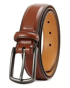 Men Leather Dress Belt 1.25 Inch Formal Belt Perfect Companion for Dress Shoes - Picture 1 of 8