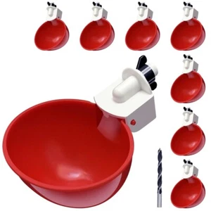 8 Pack Large Automatic Chicken Waterer Cups Poultry Feeder Cups for Chicken Duck - Bild 1 von 6