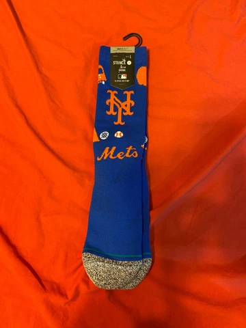 NEW YORK METS OFFICIAL STANCE MLB CASUAL SOCKS MEN'S SIZE LARGE SHOE SIZE 9-13 Cover