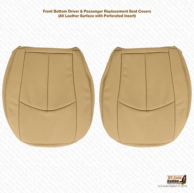 2007 梅赛德斯奔驰 E280 发球杆和乘客底部穿孔皮革保护套棕褐色 — 第 1/4 张图片