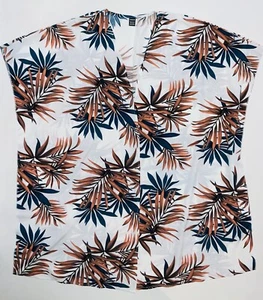 Shein Kimono Beach Coverlet Extra Large Multicolor Floral Full Length Open Front - Picture 1 of 7