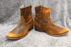 Corral Damengröße 8,5 Braun Distress Stiefeletten mit seitlichen Reißverschlüssen - Bild 1 von 16