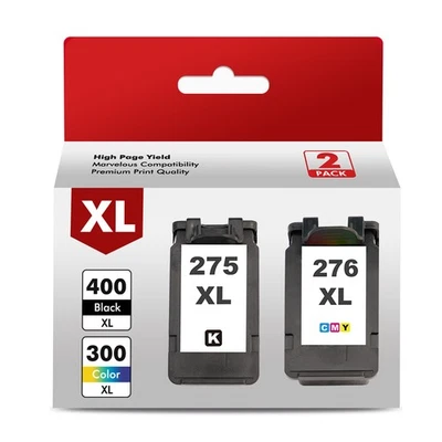 Cartuchos de tinta PG-275XL CL-276XL para tinta Canon Pixma TS3722 TR4722 TR4720 TS3522 - Imagem 1 de 4