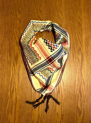 Bufanda Keffiyeh Arco Iris Amarillo, Única Bandana Árabe Palestina Desierto Cubierta Facial Foto 1 de 4