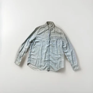 Acne Studios Addle Fluid Denim Shirt Light Blue Size 34 Womens Lyocell - Picture 1 of 4