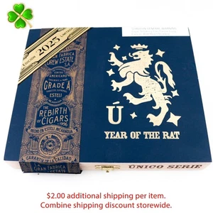 Liga Privada Año de la Rata 2025 Único Caja de Puros Madera Vacía 8.25" x 7" x 1.25" - Imagen 1 de 12