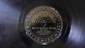 Jimmie Rodgers "Miss Mississippi/You Mother Queen" Montgomery Ward M-4206 - Picture 1 of 1