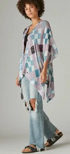 Laura Ashley x Lucky Brand Printed Patchwork Kimono One Size Limited Edition NWT - Picture 1 of 11