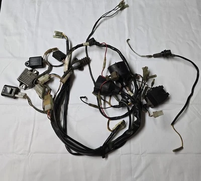 OEM 1991 Yamaha XT350 Complete Frame Wiring Harness - Image 1 of 4