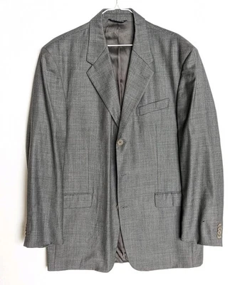 ADOLFO Italy Gray LAGO BLAZER SUIT COAT JACKET Men's 42L 44L - Image 1 of 4