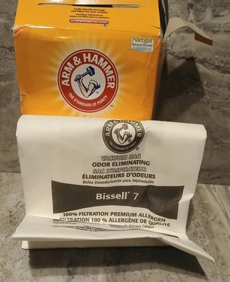 1 Arm & Hammer Bissell Size 7 Vacuum Bag Odor Eliminating 1 Bag New - Image 1 of 4