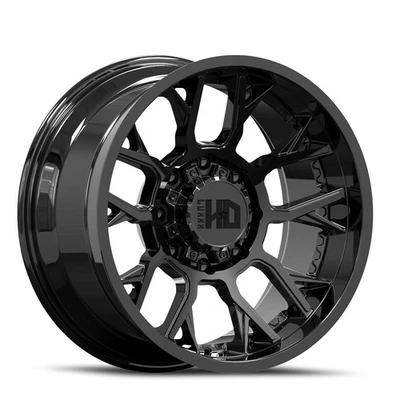 22x12 Luxxx HD LHD39 Gloss Black Wheel 6x135-5.5 (-44mm) - Image 1 of 4