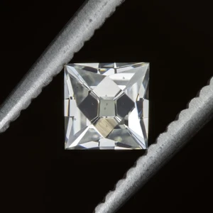 1/2 KARAT ANTIKER DIAMANT FRANZÖSISCHER SCHLIFF H SI2 NATÜRLICHE QUADRATISCHE FORM NACHLASS LOSE - Bild 1 von 1