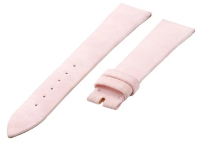 17mm Genuine CHOPARD Light Pink Fabric & Leather Watch Strap Band 17/14mm - image 1 of 4