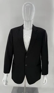 Armani Collezioni Blazer Black Men’s Size 42 Made In Italy  - Picture 1 of 12