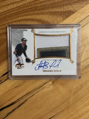 2017 Leaf Trinity Fernando Tatis Jr. Patch Auto Bronze Spectrum Holofoil #PA-FTJ - Image 1 of 2