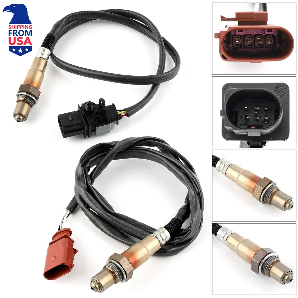 Sensor de oxígeno aguas arriba + aguas abajo 2 piezas para Audi R8 2010-2015 2017 5,2 L 3597 cc Foto 1 de 4