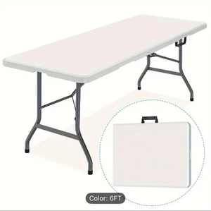 Schwerlast 4 Zoll klappbarer Kunststofftisch mit Griff - Bild 1 von 10