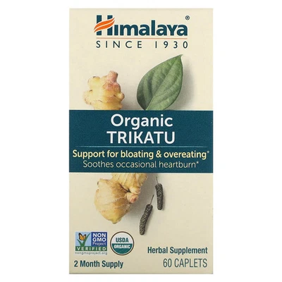 Himalaya Trikatu 60 cápsulas sin lácteos, sin gluten, calidad garantizada GMP, Foto 1 de 3