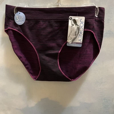 Jockey Bikini SeamFree Modern Fit Sporties Panties Underwear Size 6 - Image 1 of 4