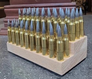 22 HORNET .-50 P0CKET SHOOTING BLOCK- CNC CUT HARDOOD HICKORY-RANGE BLOCK - Picture 1 of 6