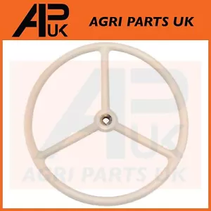 White Steering Wheel 457mm for David Brown 880 885 990 995 996 1200 Tractor - Picture 1 of 3