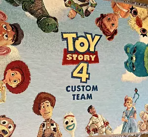 VTG 2019 Disney Pixar Toy Story 4 Throw Woven Tapestry 50”X64” - Picture 1 of 12