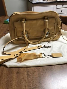 Coach Yellow Purse With Handles & Shoulder Strap - Picture 1 of 24
