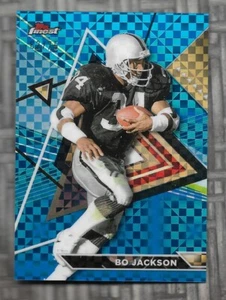 BO JACKSON 2024 TOPPS FINEST BLUE SP INSERT CARD #'D /75 NFL HOF RAIDERS GREAT - Picture 1 of 2