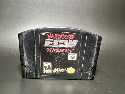 ECW: Hardcore Revolution N64 (Nintendo 64, 2000) Authentic Cartridge Only Tested - Image 1 of 2