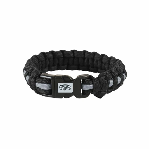 NBA SAN ANTONIO SPURS SURVIVAL BRACELET WRIST BAND SIZE L/XL NEW Cover