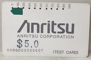 Australia Telecom 1988 $5.00 ANRITSU TEST CARD Type 2d -1st print USED scuffed - Picture 1 of 2